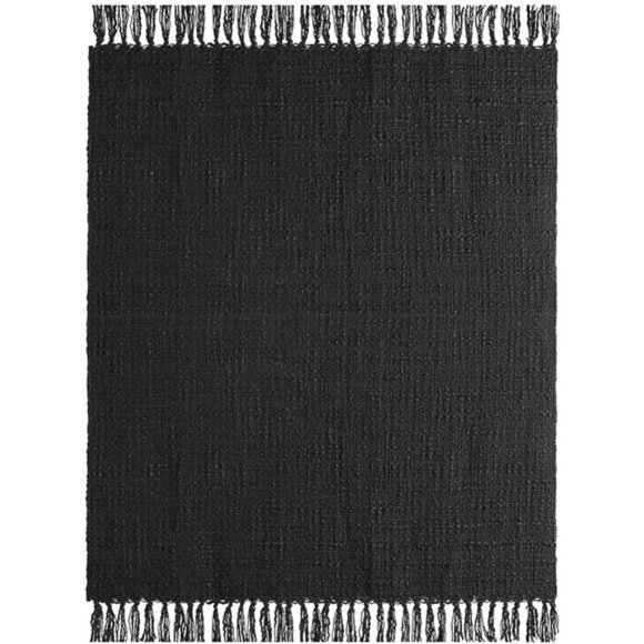 HOME Chunky Black Knitted Throw Blanket for Couch, Chair, Sofa, or Bed - Picture 15 of 16